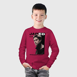 Лонгслив хлопковый детский Jared Joseph Leto 30 Seconds To Mars, цвет: маджента — фото 2