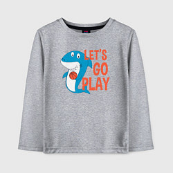 Детский лонгслив Давай играть в баскетбол