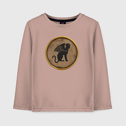 Лонгслив хлопковый детский Мятежники-эллины Rome: Total War, цвет: пыльно-розовый
