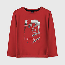 Лонгслив хлопковый детский Depeche Mode - memento mori cologne, цвет: красный