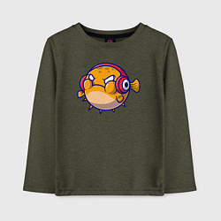 Детский лонгслив Рыбка пухляш