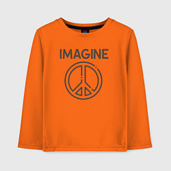 Детский лонгслив Peace imagine