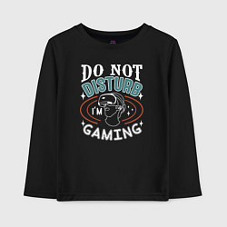 Детский лонгслив Do not disturb im gaming