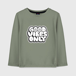 Детский лонгслив Goof vibes black