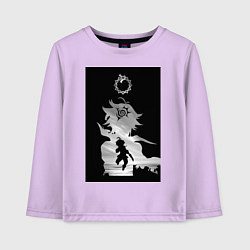 Лонгслив хлопковый детский Семь смертных грехов Мелиодас, цвет: лаванда