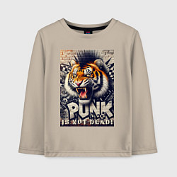 Детский лонгслив Cool tiger - punks not dead