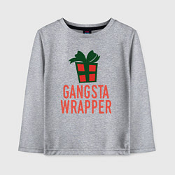 Детский лонгслив Gangsta wrapper