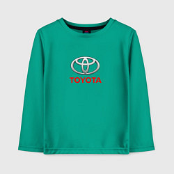 Лонгслив хлопковый детский Toyota brend auto, цвет: зеленый