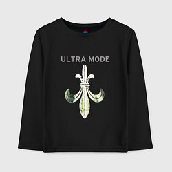 Лонгслив хлопковый детский Depeche Mode - Ultra mode, цвет: черный