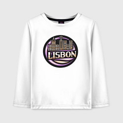 Лонгслив хлопковый детский Лиссабон, цвет: белый