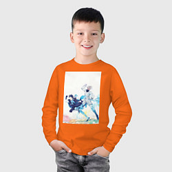 Лонгслив хлопковый детский Ванитас Ной Архивист, цвет: оранжевый — фото 2