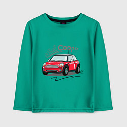 Лонгслив хлопковый детский Mini Cooper, цвет: зеленый