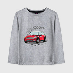Лонгслив хлопковый детский Mini Cooper, цвет: меланж