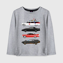 Лонгслив хлопковый детский Машины киногерои, цвет: меланж