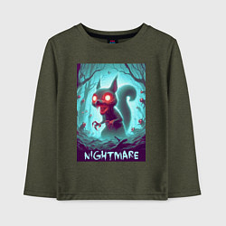 Детский лонгслив Terrible squirrel - nightmare