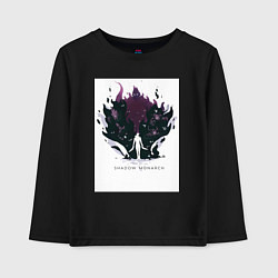 Лонгслив хлопковый детский Поднятие уровня в одиночку Джину Сон Пробуждённый, цвет: черный