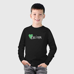 Лонгслив хлопковый детский Depeche Mode - Exciter logos, цвет: черный — фото 2