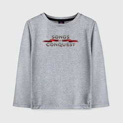 Детский лонгслив Songs of conquest logo