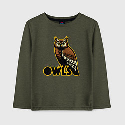 Детский лонгслив Owls