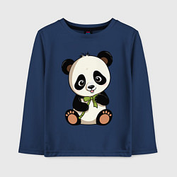 Детский лонгслив Панда мультяшная