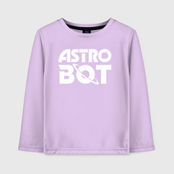 Детский лонгслив Astro bot logo