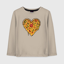 Детский лонгслив Pizza heart