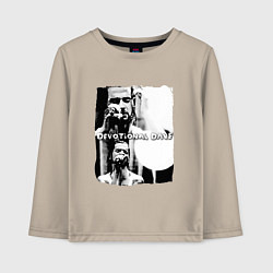 Лонгслив хлопковый детский Depeche Mode - Devotional gahan, цвет: миндальный