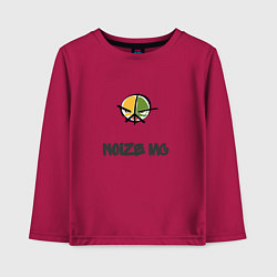 Лонгслив хлопковый детский Логотип Noize MC, цвет: маджента