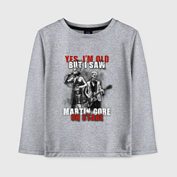 Лонгслив хлопковый детский Depeche Mode - Martin on stage, цвет: меланж