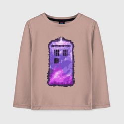 Детский лонгслив Violet tardis