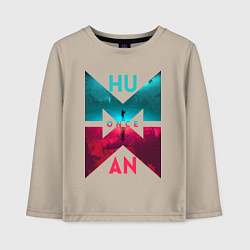 Детский лонгслив Once human logotype