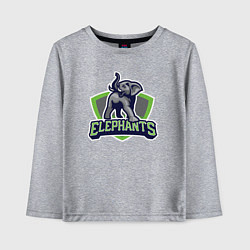 Детский лонгслив Elephants