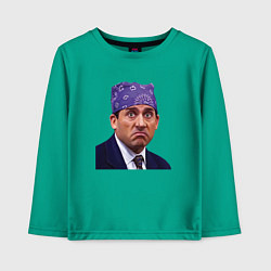 Лонгслив хлопковый детский Prison mike Michael Scott офис, цвет: зеленый