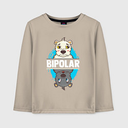 Детский лонгслив Биполярный медведь