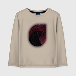 Лонгслив хлопковый детский Орёл со шрамом, цвет: миндальный