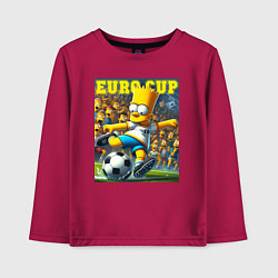 Детский лонгслив Euro cup - Bart Simpson