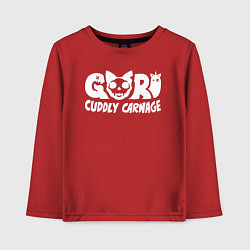 Детский лонгслив Goro cuddly carnage logotype