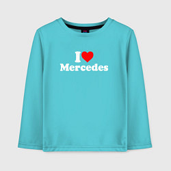 Детский лонгслив I love Mercedes