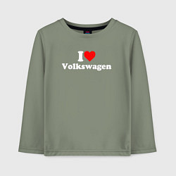 Детский лонгслив I love Volkswagen