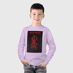Лонгслив хлопковый детский Berserk volume 1, цвет: лаванда — фото 2