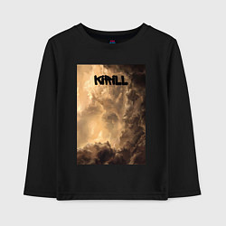 Лонгслив хлопковый детский Kirill небосвод, цвет: черный