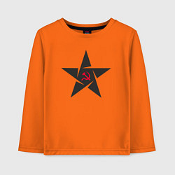 Детский лонгслив Black star USSR