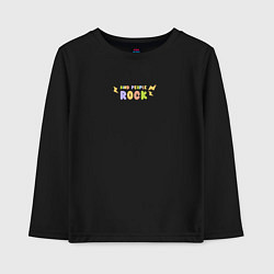 Детский лонгслив Kind people rock