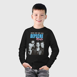 Лонгслив хлопковый детский Depeche Mode Vintage, цвет: черный — фото 2