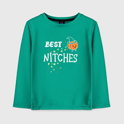 Лонгслив хлопковый детский Best nitches, цвет: зеленый