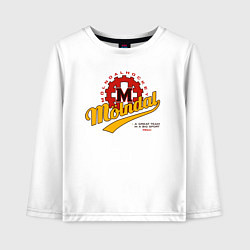 Лонгслив хлопковый детский Molndal hockey, цвет: белый