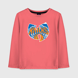 Лонгслив хлопковый детский Wu-tang knicks, цвет: коралловый