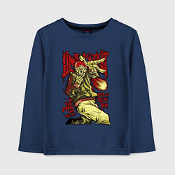 Лонгслив хлопковый детский Limp Bizkit skull, цвет: тёмно-синий