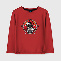 Детский лонгслив Skull Santa