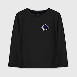 Лонгслив хлопковый детский Электронный компонент для радиолюбителей, цвет: черный